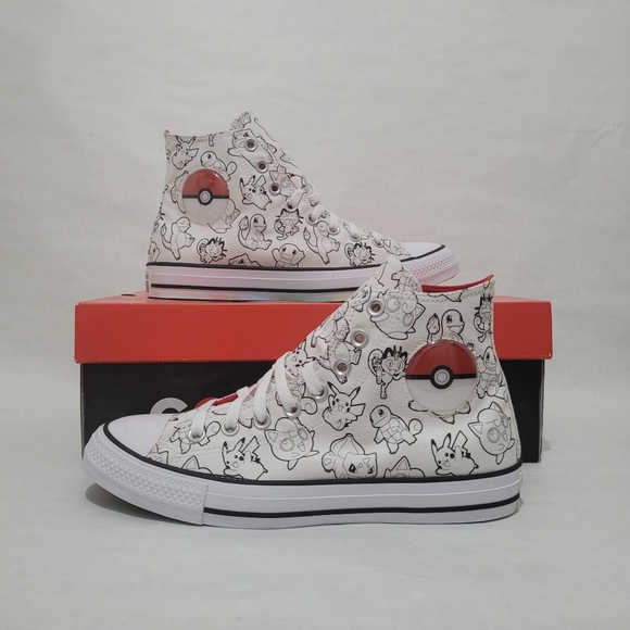 Converse Other - Converse Chuck Taylor All Star Pokémon Poke Ball High Top Sneakers